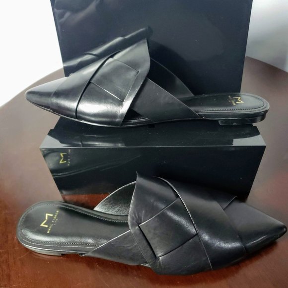 Marc Fisher LTD Wmns Sono Leather Pointed Toe Mule - Picture 2 of 6